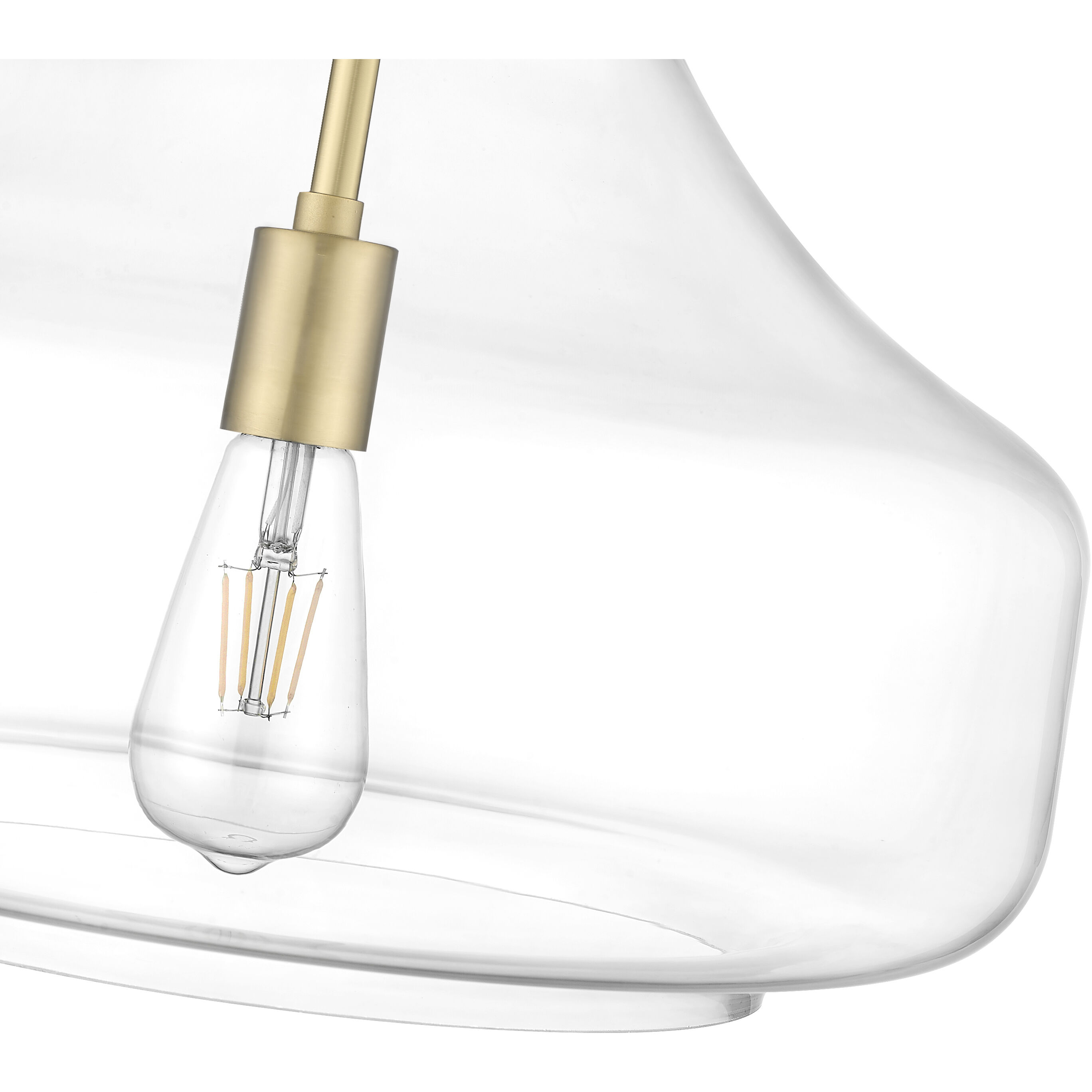 Madelynn 1 Light 16 inch Vintage Brass Pendant Ceiling Light